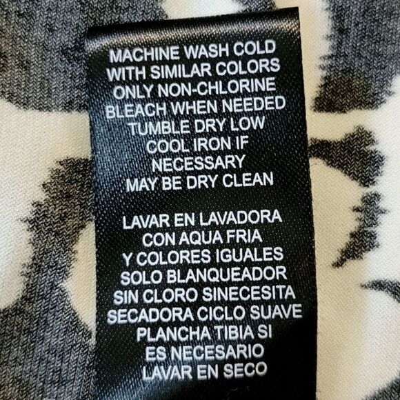 Jessica Howard Black White & Pink Baroque Print Boat Neck Shift Dress Size M - Picture 8 of 8